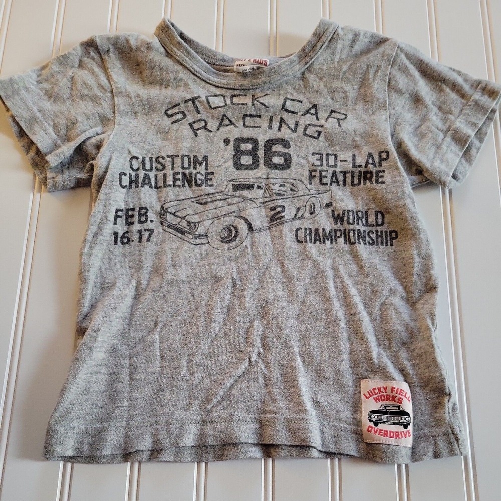 Bitz Kid Shirt Boy 4 Tee Grey Speed Way Back Hit Short Sleeve Comfort Cotton Top